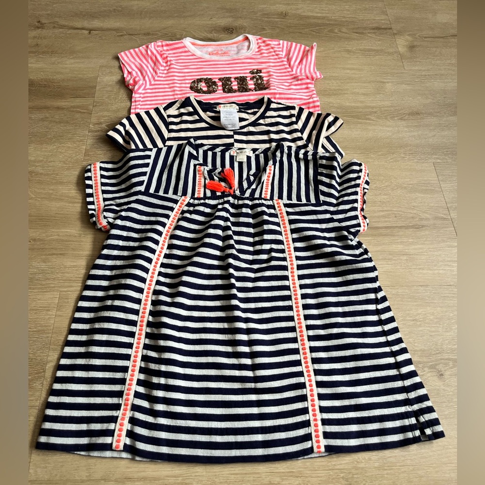 Crewcuts Shirts Cotton Spring Bundle SZ 8 Stripes